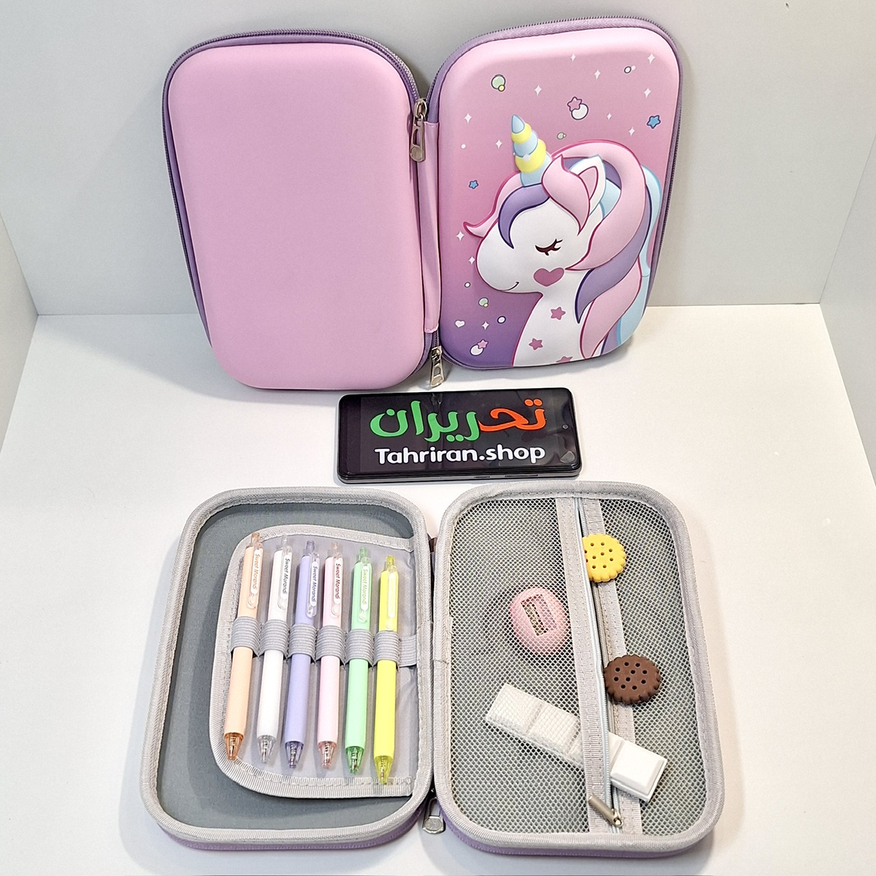 خرید جامدادی کتابی طرح یونیکورن کیوت