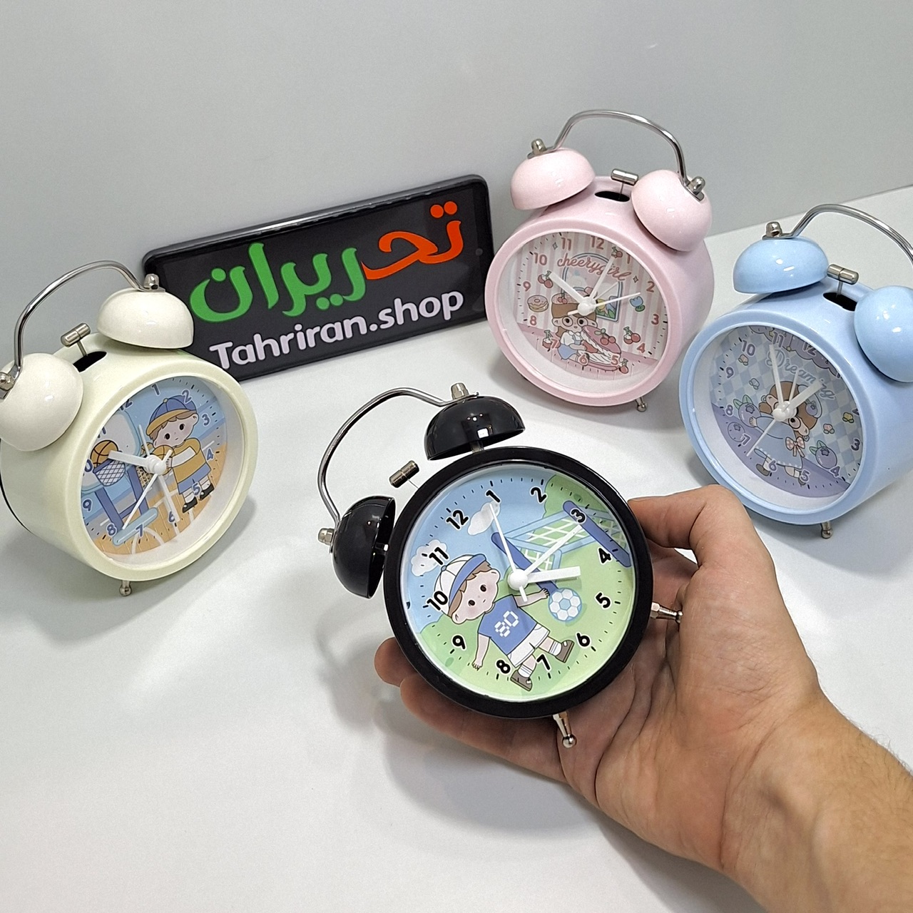 خرید ساعت کوکی رومیزی چراغدار طرح کارتون