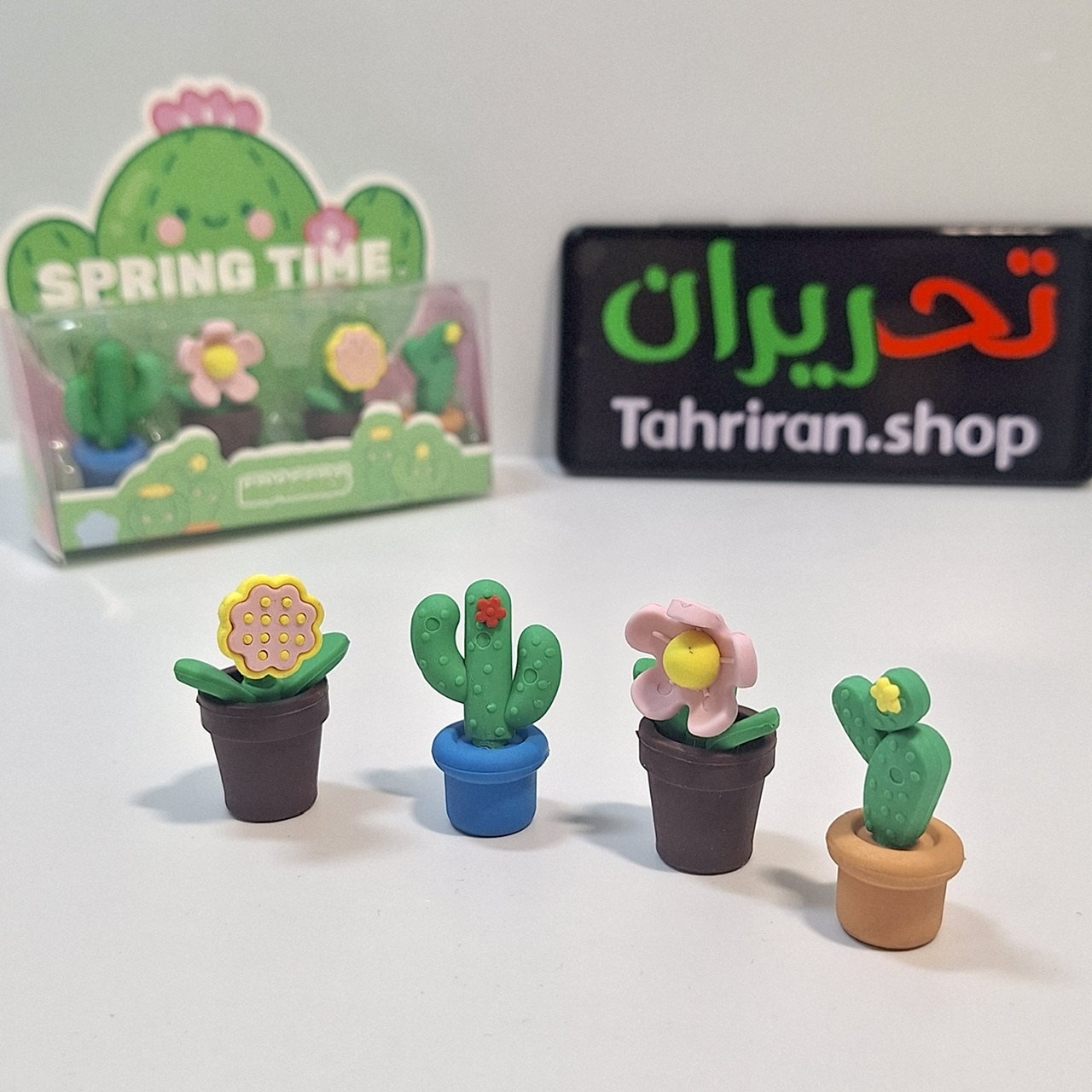 خرید بسته پاک کن فانتزی طرح گلدان ۴ عددی