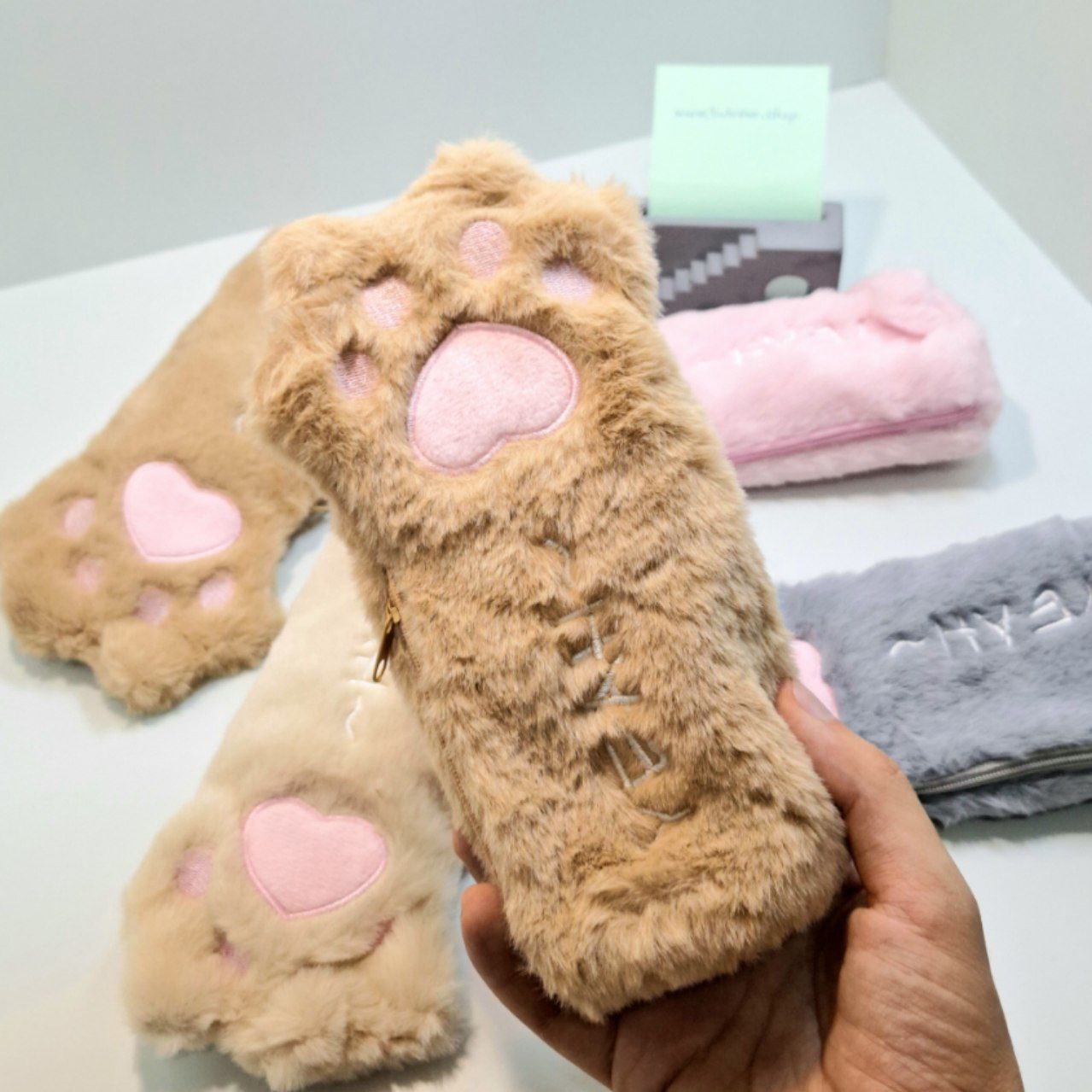 خرید جامدادی پولیشی طرح پنجه ی گربه