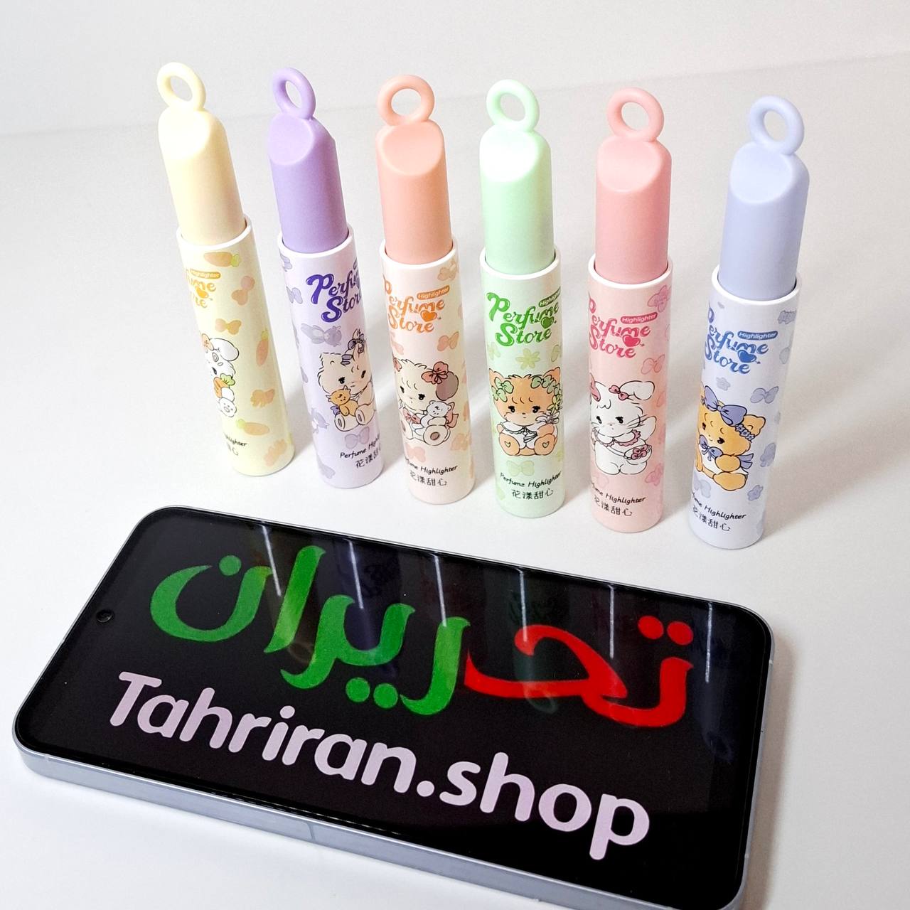 خرید هایلایتر پاستلی خرسی پرفیوم ۶تایی